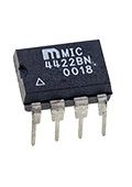 MIC4422BN, 9A Peak Low-Side MOSFET 8-Pin PDIP
