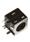 MDN-6FRS, Mini-Din розетка 6 контактов на плату  DS1093-01-6