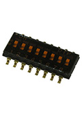 DHN-08-T-V, DIP переключатель 8 поз. SMD 1.27мм (NHDS-08)