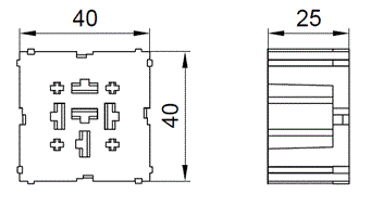 Large Cu 10CM relay Колодка для реле