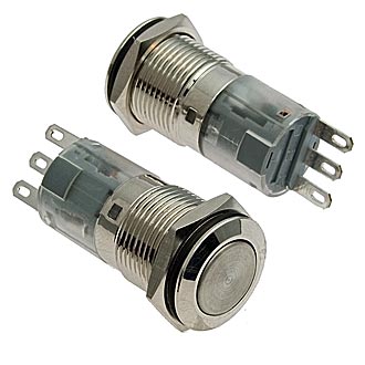 Кнопка антивандальная LAS2GQF-11Z/N on-on