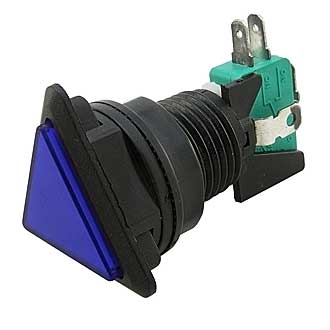 Кнопка GMSI-6B-T no(nc)+nc(no) blue