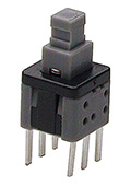 MPS-580ND-G, миниатюрная кнопка без фиксации 5.8мм 30В 0.1А (PS580N)