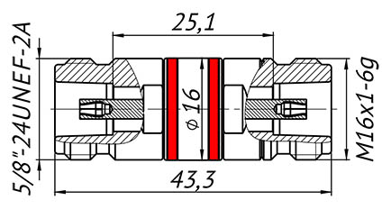 Переход коаксиальный adp1a-nf-iiif