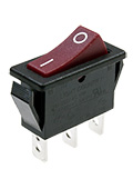 R425-BRBT-G, переключатель клавишный ON-ON 250В 16A красный