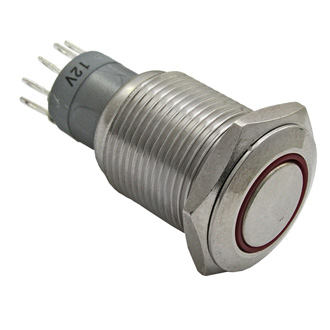 Кнопка антивандальная LAS2-GQF-11E/R on-(on)