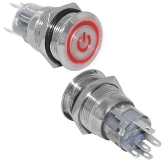 Кнопка антивандальная LAS1-AGQ-11ZET/R/N on-on