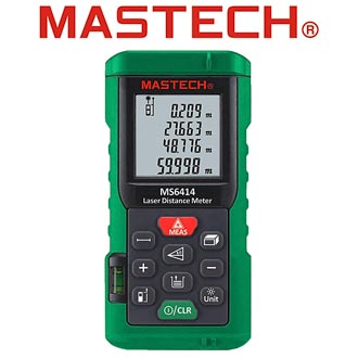 Измерительный инструмент MS6414 (MASTECH) дальномер лазерный Измерительный инструмент MS6414 (MASTECH) дальномер лазерный