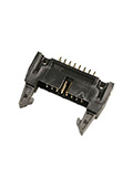 IDCC-16MS(SCM-16), вилка на плату шаг 2.54мм с защелками