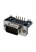 DRB-9MB, вилка D-SUB 9 pin на плату угл. 9.4мм