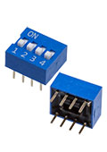 DS-04B-V, DIP переключатель 4 поз. (аналог SWD 1-4 ВДМ 1-4 and DS-04BBU-G)