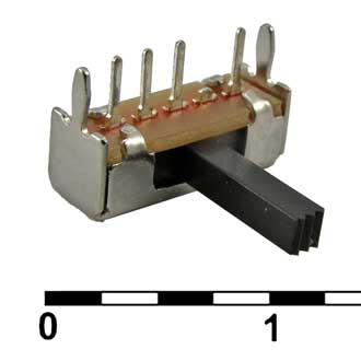 Движковый переключатель SK  1P3T