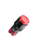 D16LMR1-1ABKR, кнопка без фиксации с LED подсветкой 250В/5А