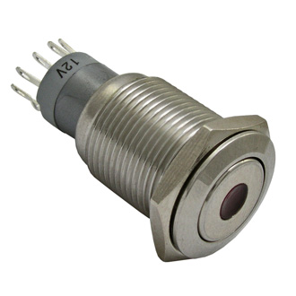 Кнопка антивандальная LAS2-GQF-11D/R on(on)