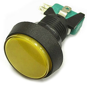 Кнопка GMSI-4B-C no(nc)+nc(no) yellow