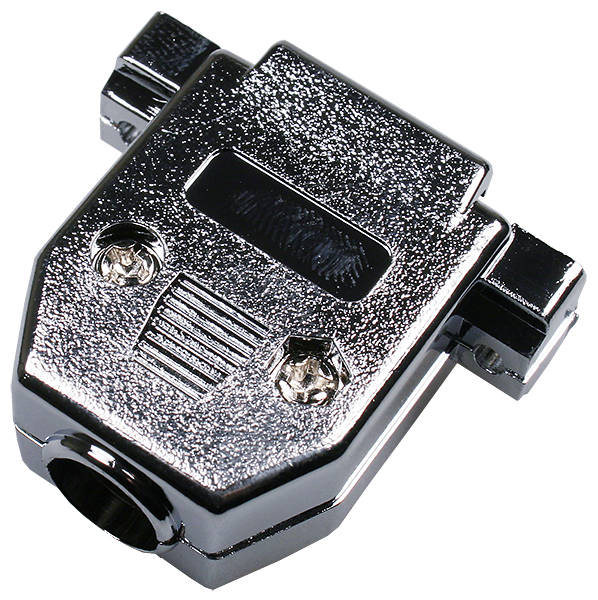 DNT-15C, корпус для D-SUB 15pin металлизированный с удлиненным винтом