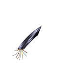 TLF-8C CCA BK, ШТЛП-8, Телеф. Кабель, 8 жил, AlCu (омедненка), черный