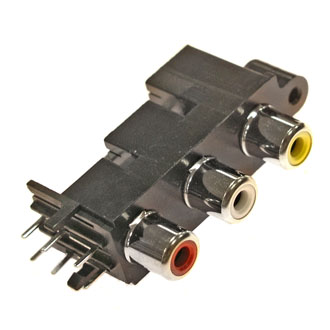 Разъем RCA-306   гн на плату (RS-328)