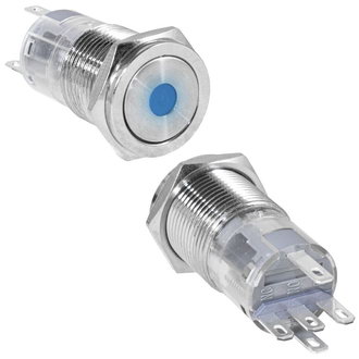 Кнопка антивандальная LAS2GQPF-11ZD/B/N on-on
