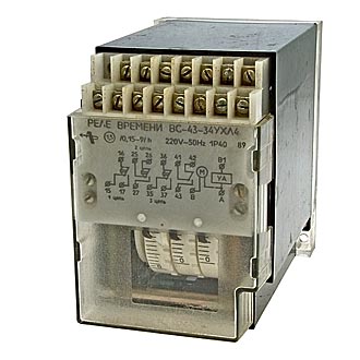 Реле времени ВС43-34      0.15-9 час. 220В