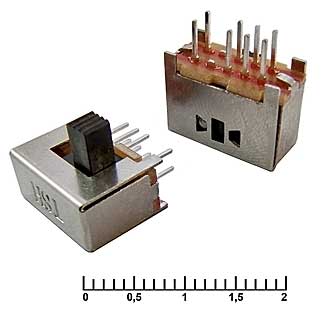 Переключатель движковый SK23D01G Переключатель движковый SK23D01G