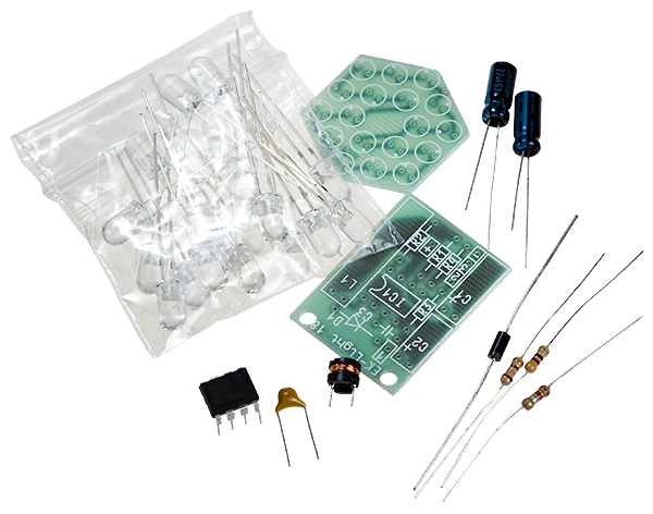 EK-LIGHT18KIT, светодиод.сборка 18св.д+преобр.напр.И стабилизатор тока