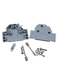 DP-25CR, корпус для D-SUB 25pin 45гр (аналог L-KLS1-DBX-25-G)