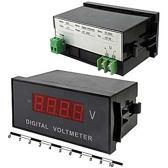 Щитовой прибор постоянного тока цифровой DP3 200mV DC