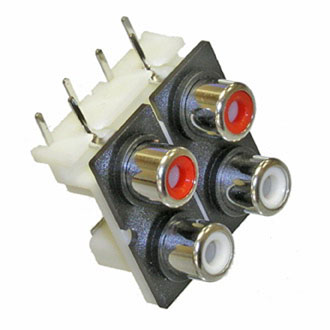 Разъем RCA-410   гн на плату (RS-410)