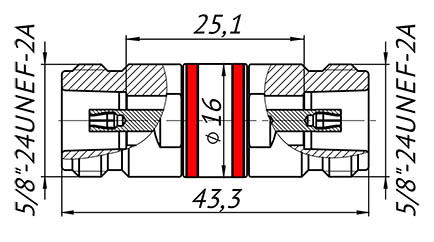 Переход коаксиальный adp1a-nf-nf
