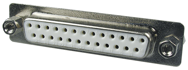 DPS-25FA, гнездо D-SUB на плату 25pin без фиксатора
