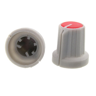 Ручка приборная RR4836 (6mm п.круг красный)