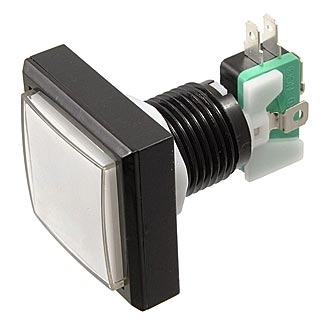 Кнопка GMSI-2B-S no(nc)+nc(no) white 44mm
