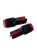 D16LAR1-2ABKR, кнопка с фиксацией 250В 5А, LED подсветка 24В