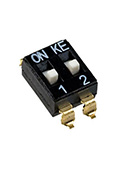 DMHA-02G-G, DIP переключатель 2 поз. SMD 2.54мм (аналог SWD4-2)