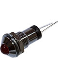 H9+B5135 red, Светодиод красный 5мм с держателем на панель М8 LA05W/I
