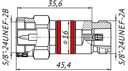 Переход коаксиальный adp1a-nm-nf
