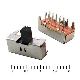 Переключатель SK42D01G движковый