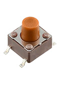 DTSM-65N-V-T/R, кнопка тактовая SMT 6x6 H-9.5 160gf