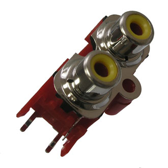 Разъем RCA-213D  гнездо на плату