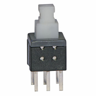 Кнопка миниатюрная PB22E06 с фиксацией 6x6x10 mm