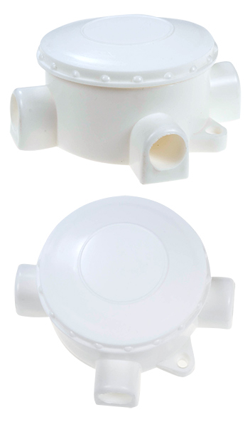 КОРОБКА ПЛАСТ.3-Х РОЖКОВАЯ КРК D=70MM