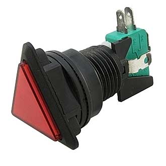 Кнопка GMSI-6B-T no(nc)+nc(no) red