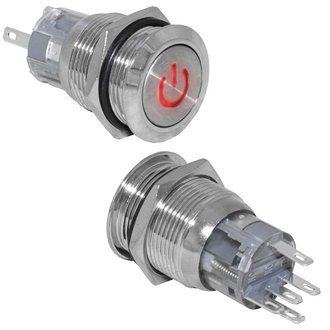 Кнопка антивандальная LAS1-AGQ-11ZDT/R/N on-on