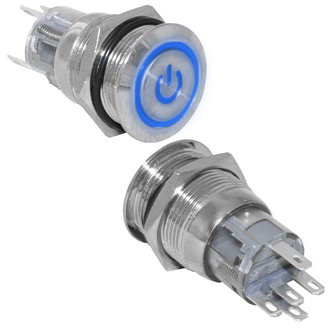 Кнопка антивандальная LAS1-AGQ-11ZET/B/N on-on