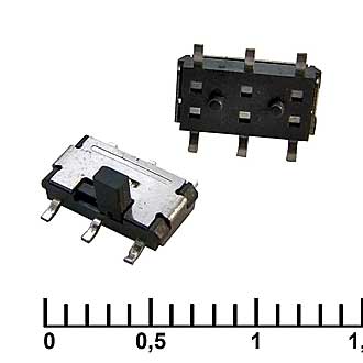 Переключатель движковый SMD IS-1390A