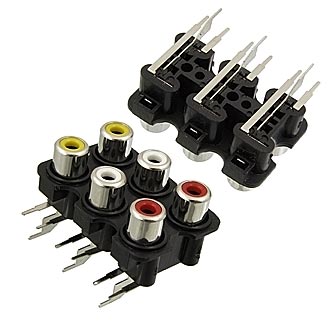 Разъем RCA-602   гн на плату (RS-602)