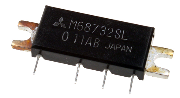 M68732SL-01, 330-380МГц 7Вт 7.2В твердотельный ВЧ модуль