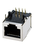 TP8P8C (RJ45) розетка CAT5E длинная, на плату 8P8C экранированная Cat.5E