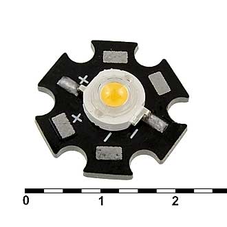 Мощные светодиоды 3WR 3.6V 100-120LM 3000-3500K